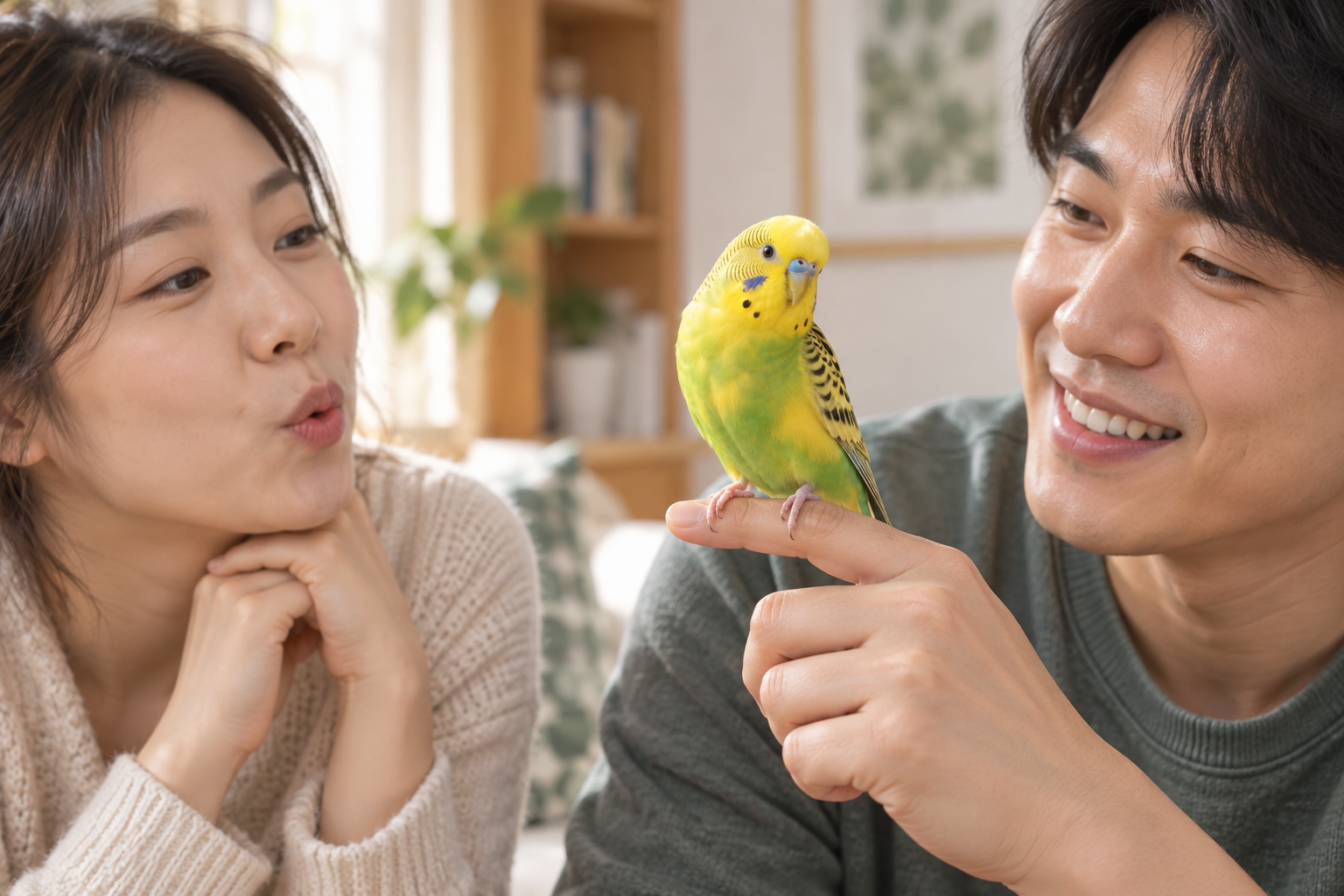가족의 휘파람에 고개를 돌리던 순간
