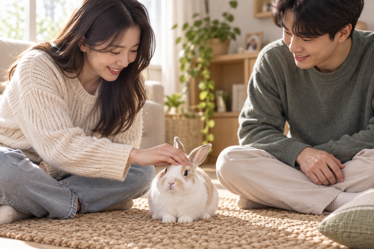조심스러운 손길에 편히 눈을 감던 시간
